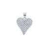 Sterling Silver Cubic Zirconia Necklace - 925 Silver CZ Set Heart Pendant - by Hearts Forever Jewellers
