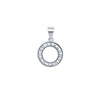 Sterling Silver Cubic Zirconia Necklace - 925 Silver CZ Set Circle of Life Pendant - by Hearts Forever Jewellers