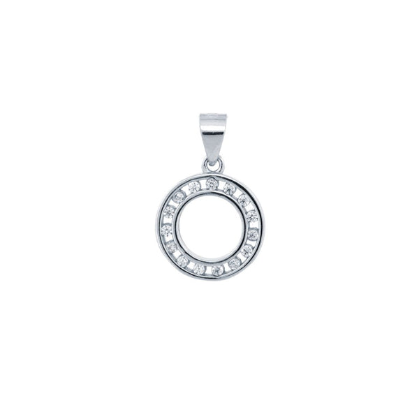 Sterling Silver Cubic Zirconia Necklace - 925 Silver CZ Set Circle of Life Pendant - by Hearts Forever Jewellers