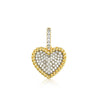 Sterling Silver Cubic Zirconia Necklace - 925 Silver 14ct Gold Plated CZ Set Heart Pendant - by Hearts Forever Jewellers