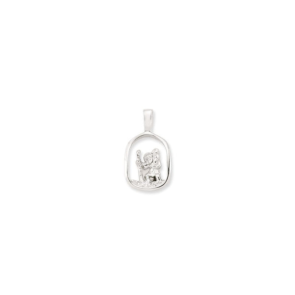 Sterling Silver Necklace - 925 Silver St Christopher Pendant - by Hearts Forever Jewellers