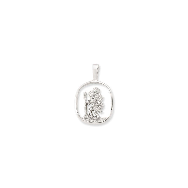 Sterling Silver Necklace - 925 Silver St Christopher Pendant - by Hearts Forever Jewellers