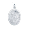 Sterling Silver Necklace - 925 Silver Oval St Christopher Medal - by Hearts Forever Jewellers