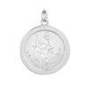 Sterling Silver Necklace - 925 Silver St Christopher Medal 22mm - by Hearts Forever Jewellers