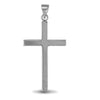 Sterling Silver Necklace - 925 Silver Solid Stamped Cross - by Hearts Forever Jewellers