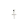 Sterling Silver Cubic Zirconia Necklace - 925 Silver CZ Set Cross - by Hearts Forever Jewellers