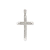 Sterling Silver Cubic Zirconia Necklace - 925 Silver CZ Set Cross - by Hearts Forever Jewellers
