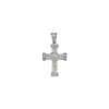 Sterling Silver Cubic Zirconia Necklace - 925 Silver CZ Set Cross - by Hearts Forever Jewellers