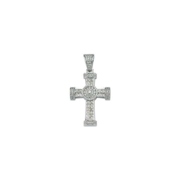 Sterling Silver Cubic Zirconia Necklace - 925 Silver CZ Set Cross - by Hearts Forever Jewellers