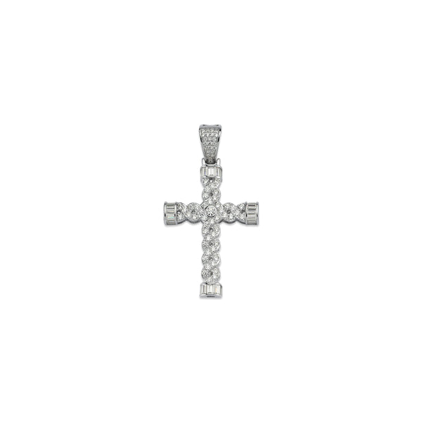 Sterling Silver Cubic Zirconia Necklace - CZ Set Celtic Cross - by Hearts Forever Jewellers