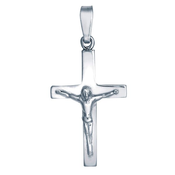 Sterling Silver Necklace - 925 Silver Stamped Crucifix - by Hearts Forever Jewellers