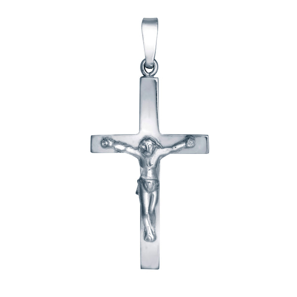 Sterling Silver Necklace - 925 Silver Stamped Crucifix - by Hearts Forever Jewellers