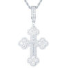 Sterling Silver Cubic Zirconia Necklace - 925 Silver CZ Set Cross - by Hearts Forever Jewellers