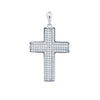 Sterling Silver Cubic Zirconia Necklace - 925 Silver CZ Set Cross - by Hearts Forever Jewellers