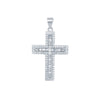 Sterling Silver Cubic Zirconia Necklace - 925 Silver CZ Set Cross - by Hearts Forever Jewellers