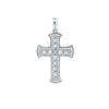 Sterling Silver Cubic Zirconia Necklace - 925 Silver CZ Set Cross - by Hearts Forever Jewellers