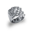 Sterling Silver Ring - 925 Silver Four Row Keeper Ring - by Hearts Forever Jewellers