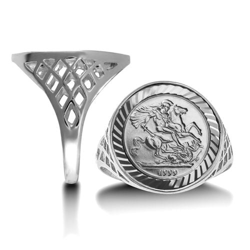Sterling Silver Ring - 925 Silver Tenth St George Ring - by Hearts Forever Jewellers