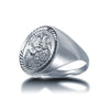 925 Silver Full Sovereign Ring