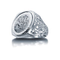 925 Silver Full Sovereign Ring