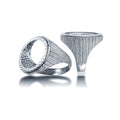 925 Silver Full Sovereign Ring