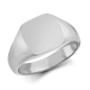925 Silver Cushion Shape Signet Ring