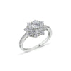 925 Silver CZ Cluster Ring