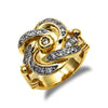 925 Silver CZ Set Knot Ring