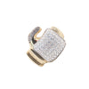 925 Silver CZ Set Boxing Glove Ring