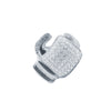 925 Silver CZ Set Boxing Glove Ring