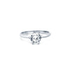 925 Silver Rhodium CZ Set Solitaire Ring