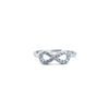 925 Silver Rhodium CZ Set Infiniti Ring