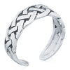 925 Silver Weave Toe Ring