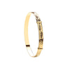 Bracelet - Y/G D/C Expandable Slave 5mm Bangle - by Hearts Forever Jewellers