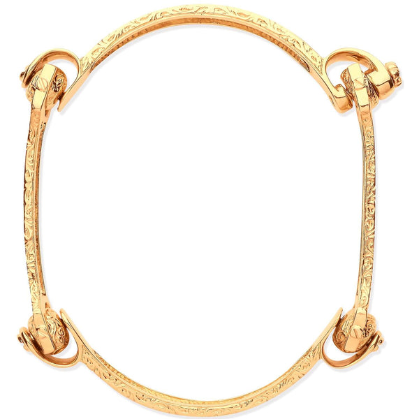 Bracelet - Y/G 4 Piece Bone Gents Bangle - by Hearts Forever Jewellers