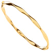 Bracelet - Y/G Hollow Twist Ladies Bangle - by Hearts Forever Jewellers