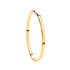 Bracelet - Y/G Hollow Flat Hinged Ladies Bangle - by Hearts Forever Jewellers