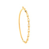 Bracelet - Y/G Bike Lock Link Ladies Bangle - by Hearts Forever Jewellers