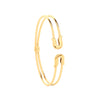Bracelet - Y/G Safety Pin Style Ladies Bangle - by Hearts Forever Jewellers