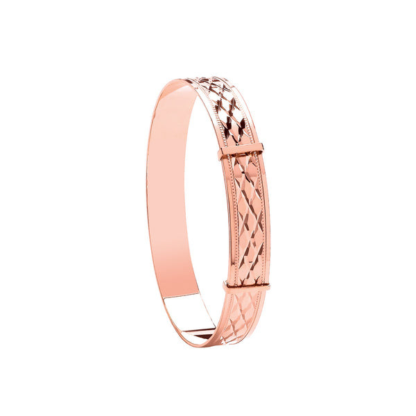 Bracelet - R/G D/C Expandable Baby Bangle - by Hearts Forever Jewellers