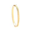 Bracelet - Y/G Greek Key Ladies 5.0mm Bangle - by Hearts Forever Jewellers