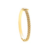 Necklace - Y/G Rope Chain 5.3mm Hollow Bangle - by Hearts Forever Jewellers