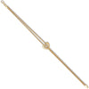 Bracelet - Y/G Two Stranded Heart Centre Ladies Bracelet - by Hearts Forever Jewellers