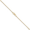 Bracelet - Y/G T Double Hook Ladies Bracelet - by Hearts Forever Jewellers
