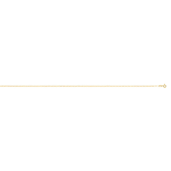 Necklace - Y/G B 1/4 2.7mm Light Oval Belcher Chain - by Hearts Forever Jewellers