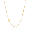 Jewellery - Y/G Rosary Beads 18" (46cm) - by Hearts Forever Jewellers
