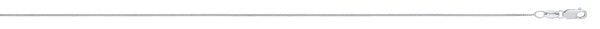 Platinum Necklace - Platinum 0.8mm Curb Chain - by Hearts Forever Jewellers