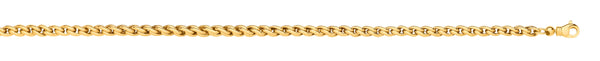 Necklace - Y/G 5.0mm Wheat Chains 18" Necklace/Ladies Bracelet - by Hearts Forever Jewellers
