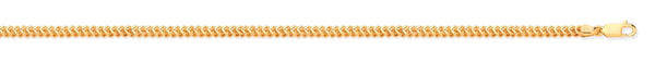 Necklace - Y/G Franco 4mm Hollow Chain - by Hearts Forever Jewellers