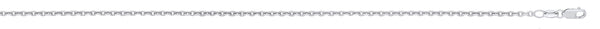 Platinum Necklace - Platinum 1.9m Rolo Chain - by Hearts Forever Jewellers